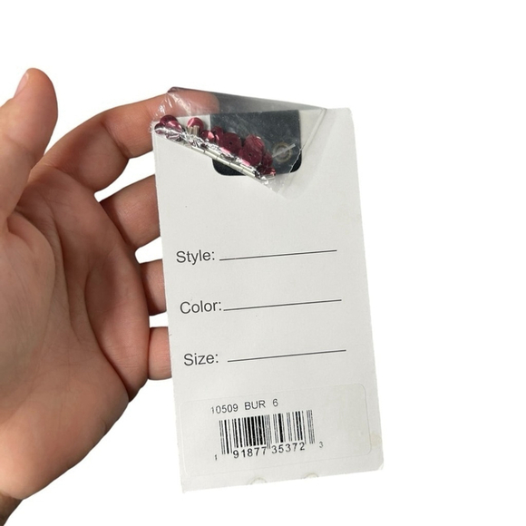 Mac Duggal 10509 Burgundy Sleeveless High Neck Beaded Midi Sheath Dress MOTB 6 - Picture 10 of 13